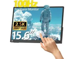 Moniteur Tactile 15.6 Pouces 2.5K - Écran Portable 100Hz IPS pour Ordinateur Portable, PC et Smartphone