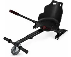 Hoverboard Go Kart Attachment for 6.5–10 Inch Hoverboards – Adjustable Seat Conversion Kit with Steering Wheel for Kids & Adults (Rood)