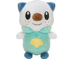 Pokémon Knuffel Oshawott Junior 20 Cm Pluche Groen/wit