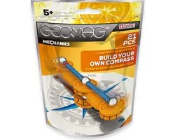 Geomag Mechanics Maak Je Eigen Kompas Oranje 21-delig