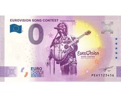 Jeangu Macrooy souvenir biljet Eurovision Song Contest 2021