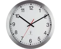 Balance HE-Clock-89 Aluminium Zendergestuurde Wandklok