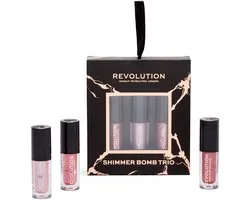 Makeup Revolution Shimmer Bomb Trio Gift Set - Cadeauset - Cadeau