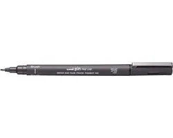 Uni-ball Uni Pin Brush Pen Donkergrijs