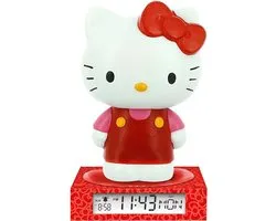 Lampe 3D Hello Kitty avec réveil et date – 15 × 15 × 25 cm – Sous licence Kids Licensing