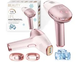 Épilation laser IPL – épilation définitive – usage domestique – épilation définitive – indolore avec refroidissement par glace – appareil d’épilation – pour hommes et femmes – épilation laser et lumière