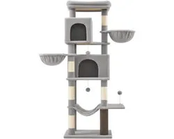 Feandrea PCT182G01 - Arbre à chat 175 cm - 2 paniers - 2 niches - 5 griffoirs