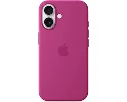 Apple Silicone Backcover MagSafe voor de Apple iPhone 16 - Fuchsia
