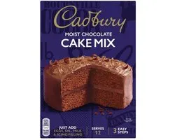 Mélange pour Gâteau au Chocolat Cadbury 400g – Mélange pour Gâteau Moelleux – Mélange à Gâteau au Chocolat pour Gâteau Moelleux