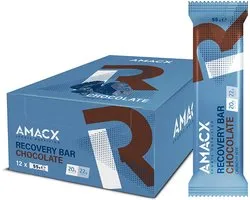 Amacx Recovery Bar - Proteine Repen - Eiwitrepen - Eiwitreep - Chocolate - 12 pack