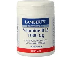 Lamberts Vitamine B12 1000µ - 60 Comprimés - Vitamines