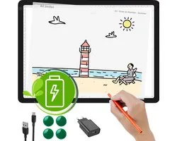 A2 Lightpad Lichtbak Diamond Painting Volwassenen | Oplaadbaar Magnetisch | All Smiles Premium Tekenbord XXXL | 2026 MODEL | Tekenen Schetsen Hobby