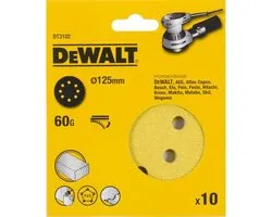 DeWalt DT3102-QZ - Schuurpapier - 125mm - Korrel 60 - Quick Fit