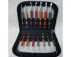 Set de Crochets en bois de Luxe Lana Grossa