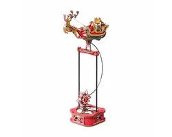 Robotime Santa on Sleigh - ROKR Gravity Swing - MCD05 - Bouwpakket - Knutselen - Kerst