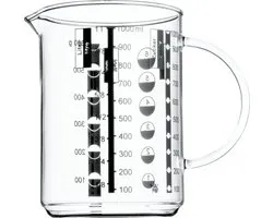 WMF Gourmet Maatbeker - 1L - Glas - Hittebestendig - Met Schaalverdeling