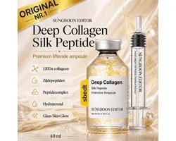 Sérum Collagène Coréen – Ampoule Deep Collagen Silk Peptide – Sérum Anti-Âge Visage – Lifting dans un Sérum - Sérum Glow Booster - Hydratant & Liftant – Effet Glass Skin – 40 ml