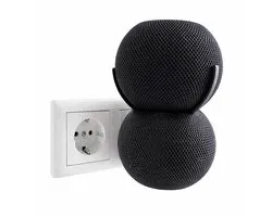 Support mural Apple HomePod Mini pour prise électrique – Fixation murale pour prise Montage haut-parleur avec gestion des câbles – Support intelligent HomePod Mini pour prise – Accessoire de montage mural économe en espace Smart Home Speaker