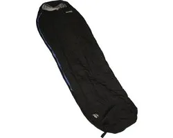 Polydaun Nibba - slaapzak - Compact Travel - GRS Isocraft® X-treme vulling - ripstop - zwart - 80x230x45 cm