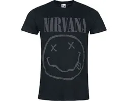 Nirvana Smile Logo 3D Druck Heren T-shirt - zwart - XL