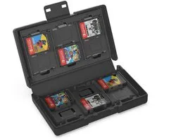 Étui pour cartes de jeu Nintendo Switch 2 / Switch - Rangement pour 24 cartes de jeu - Étui de rangement pour cartes mémoire - Étui de protection avec organiseur pour Jeux - Étui de rangement idéal pour les Voyages - Zwart