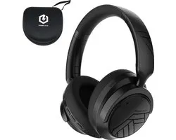 PowerLocus MoonFly Bluetooth Koptelefoon – Over-Ear Active Noise Cancelling Koptelefoon – 70 uur batterijduur – Microfoon – incl. Premium Case - Zwart