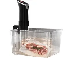 Vacuümcontainer - Sous vide bak - Precisiekoken - Opvouwbaar scharnierontwerp - 11 Liter - Transparant