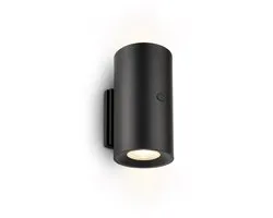 BRILONER Isy – Oplaadbare Wandlamp – zonder stroomaansluiting & boren – dimbaar met touch – warm wit licht – zwart – Ø6 x 12 cm