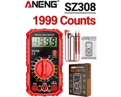 Aneng SZ308 Digitale Multimeter - 1999 Tellingen - AC/DC Spanning & Stroom - Rood
