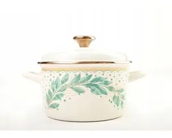 Metalac Green Line Emaille Pan met Deksel - 6L - 24cm