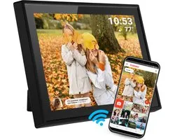 Denver PFF-1021BLACK cadre photos numériques Noir 25,6 cm (10.1") Écran tactile Wifi
