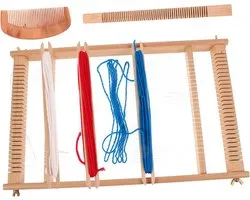 Houten Weefset - Weefraam Beginners - Creatief Knutselen - Snelle Installatie - 39.7x25x3cm - Niet Gespecificeerd