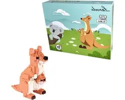 Micro Building Blocks - 3D Mini Toy - Hobby Bouwen - 899 Stukjes - Klein Formaat - Bruin