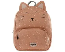 Trixiebaby Trixie Rugzak - Mrs. Cat - Schooltas Waterafstotend - Boekentas voor Kind - Voor Jongens en Meisjes - Geschikt als Gymtas - Roze - Kat