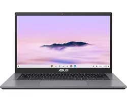 ASUS Chromebook Plus CX34 CB3402CVA-MW1632 Intel Core 3 100U 35,6 cm (14") Tactile Full HD 8 Go LPDDR5-SDRAM 128 Go UFS Wi-Fi 6E (802.11ax) ChromeOS US International Gris