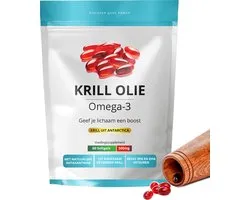 Krillolie Capsules 60 Stuks | 1000 mg per Dag | Rijke bron van Omega-3 | Beste alternatief voor Visolie | Geen vieze nasmaak van vis | 1 maand Krill Olie voorraad