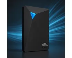Dutch Wanted Double- HDD Externe Harde Schijf - Snelle writing speed - 1TB (2x 500GB) dubbele schijf van 2x 500GB voor directe back up - Plug and play - Opslag extern pc of laptop - USB 3.2 - Zwart