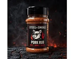 Steel & Smoke Pork Rub – BBQ Kruiden voor Varkensvlees – 200 g
