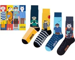 Jimmy Lion unisex giftbox 4P sokken dog days multi