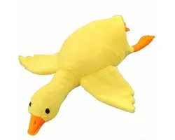 Casalora Pluche Knuffel – 90 cm – Kawaii Grote Gans Lichaamskussen – Grappig Decoratief Bedkussen – Schattig Dierenkussen – Geel