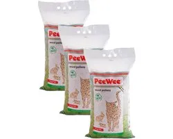 Peewee houtkorrels kattenbakvulling 27 kg