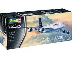 Revell Modelbouwpakket Militaire voertuigen - 03872 Airbus A380-800 Lufthansa -New Livery- Plastic - 1:144 - Modelbouw