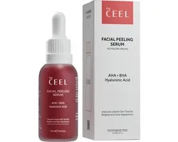 The CEEL Aha Bha egaliserende & vernieuwende Rode Peeling Serum - Serum met peelingeffect - Serum tegen dode huidcellen en voor heldere huid 30 ml
