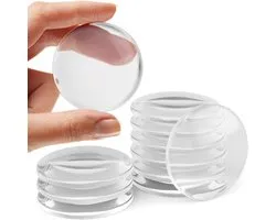Self Adhesive Door Protector - Clear - Door Protection - Door Stop Silicone Door Stop - Door Handle Buffer - Door Handle - Round Wall Protector - Door Bumper Rubber - 10 pcs