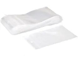DULA - Sachet à fermeture zip - 60 x 80 mm - Transparent - 100 pièces - Sachets d'emballage refermables