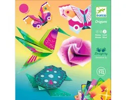 Djeco origami tropische dieren knutselset