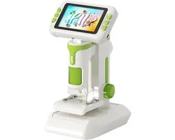 Generic Kindermicroscoop Digitaal 100-1600X met 4 inch scherm Handheld wetenschappelijke microscoopcamera voor kinderen en studenten