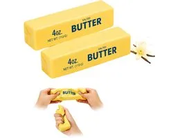 Stemap Set de 2 Squishies Beurre - Balle Anti-Stress - Squishy Beurre de Qualité - Parfum Agréable