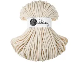 Bobbiny Macramé Koord 5 mm – 100 m – Natural – Gerecycled Katoen