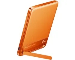 Iniu, Batterie externe 10 000 mAh - Compatible MagSafe - Qi2.2 25W - Avec câble, Orange